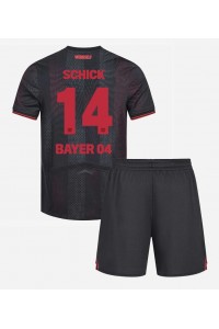 Fotbalové Dres Bayer Leverkusen Patrik Schick #14 Dětské Domácí Oblečení 2025-26 Krátký Rukáv (+ trenýrky)